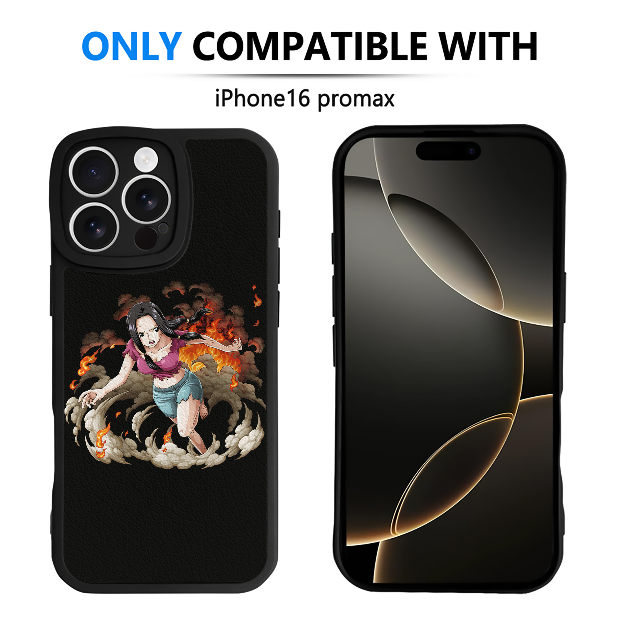 （画像用） ワンピース ニコ・ロビン ONE PIECE Nico Robin 【iPhone 16シリーズ対応】シリコンスマホケース（レザー調） 材質：シリコン